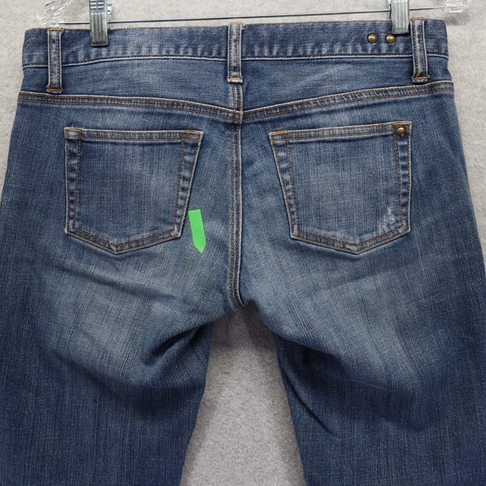 Cabi Jeans Womens 4 513 Low-Rise Straight Leg Stretch Flex Distressed Denim Blue - Picture 12 of 13